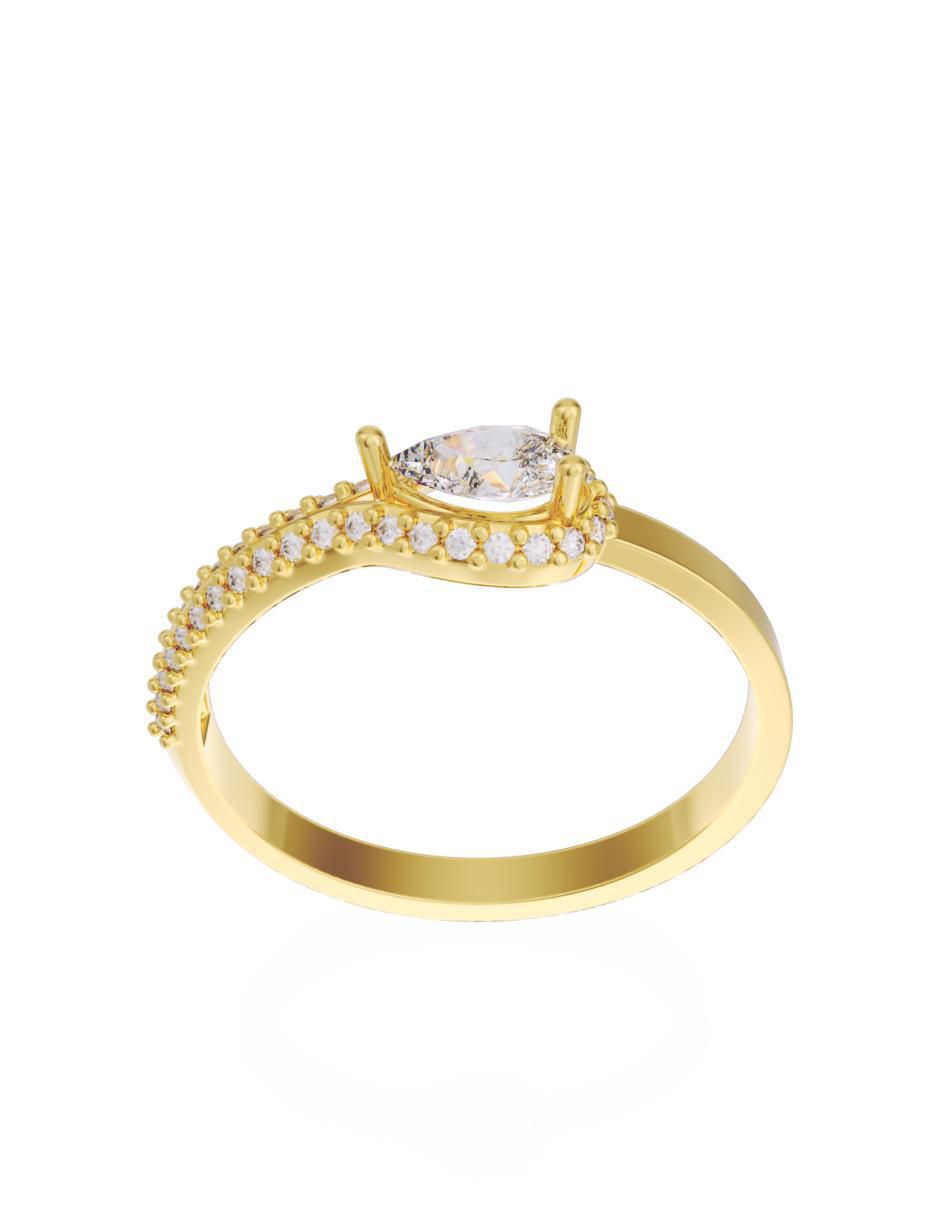 Anillo de compromiso 10 k Eternidad 2025 3