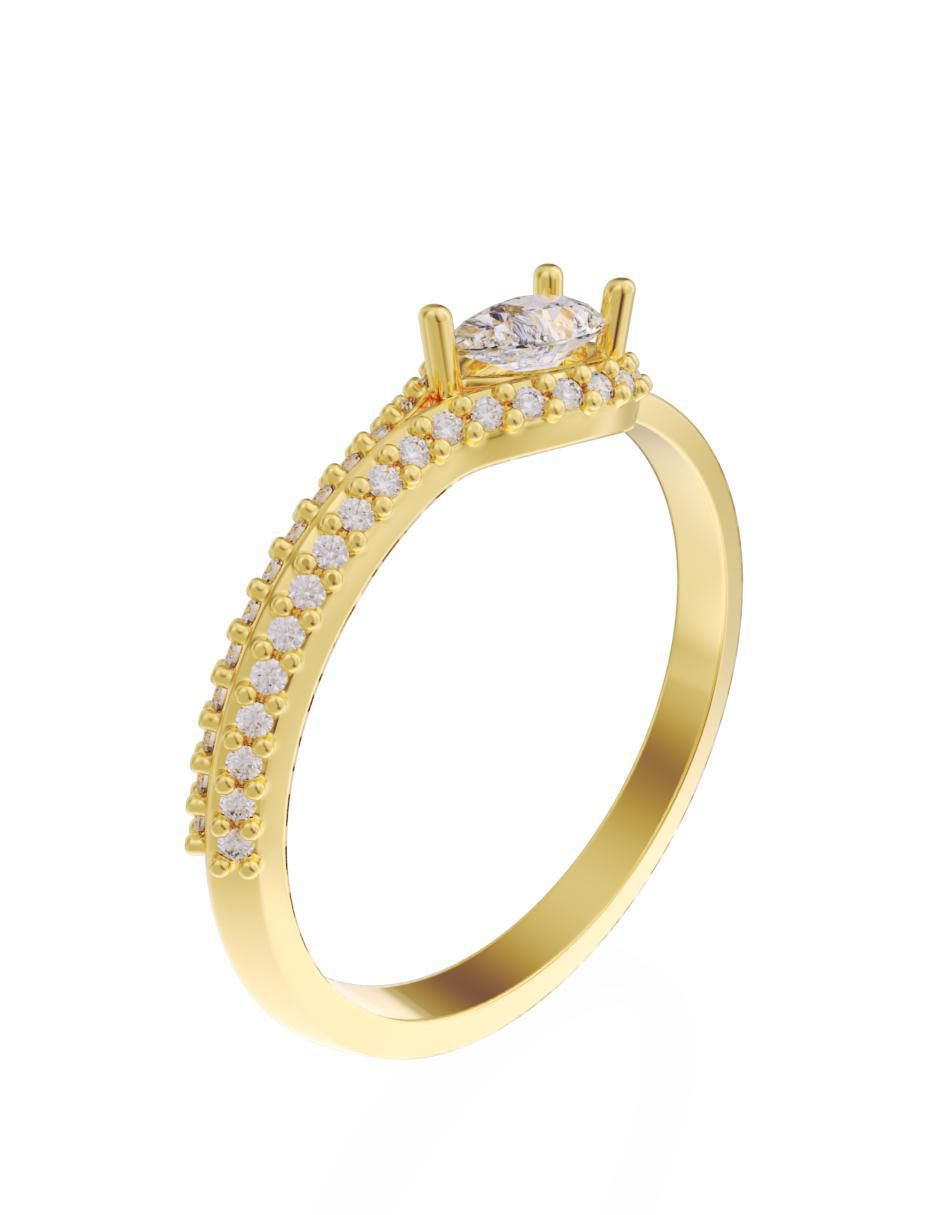 Anillo de compromiso 10 k Eternidad 2025 2