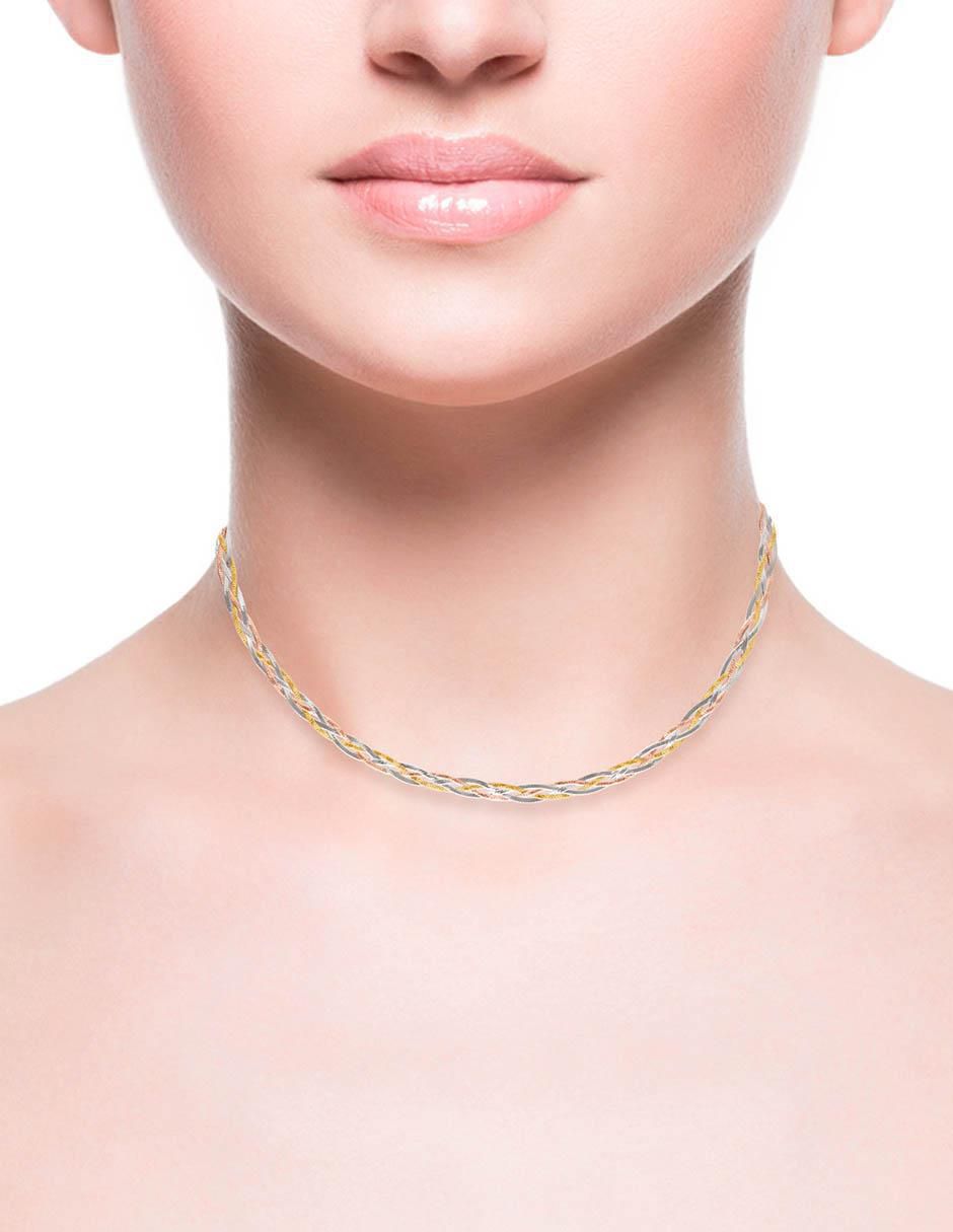 Collar de oro florentino 14 K 3