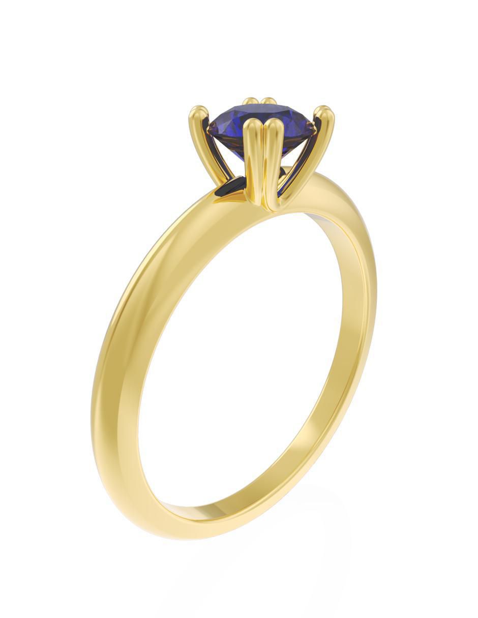 Anillo de compromiso 10 k Eternidad 2