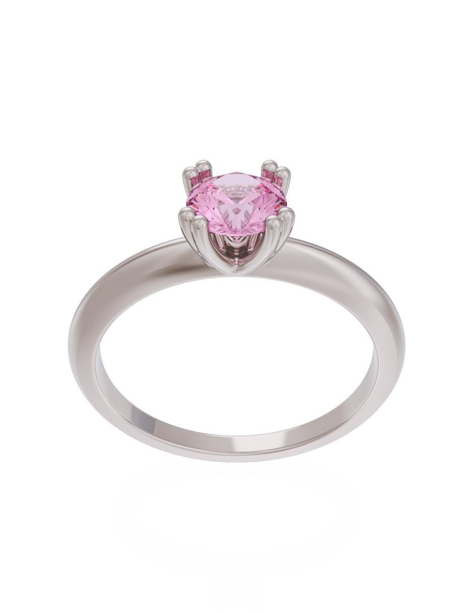 Anillo de compromiso 10 k Eternidad 2