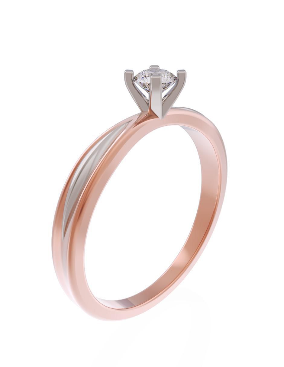 Anillo de compromiso 10 k Eternidad 3