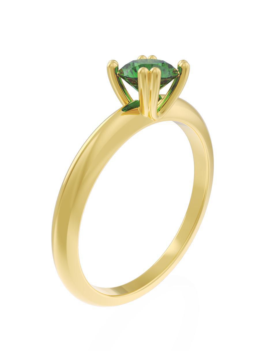 Anillo de compromiso 10 k Eternidad 2