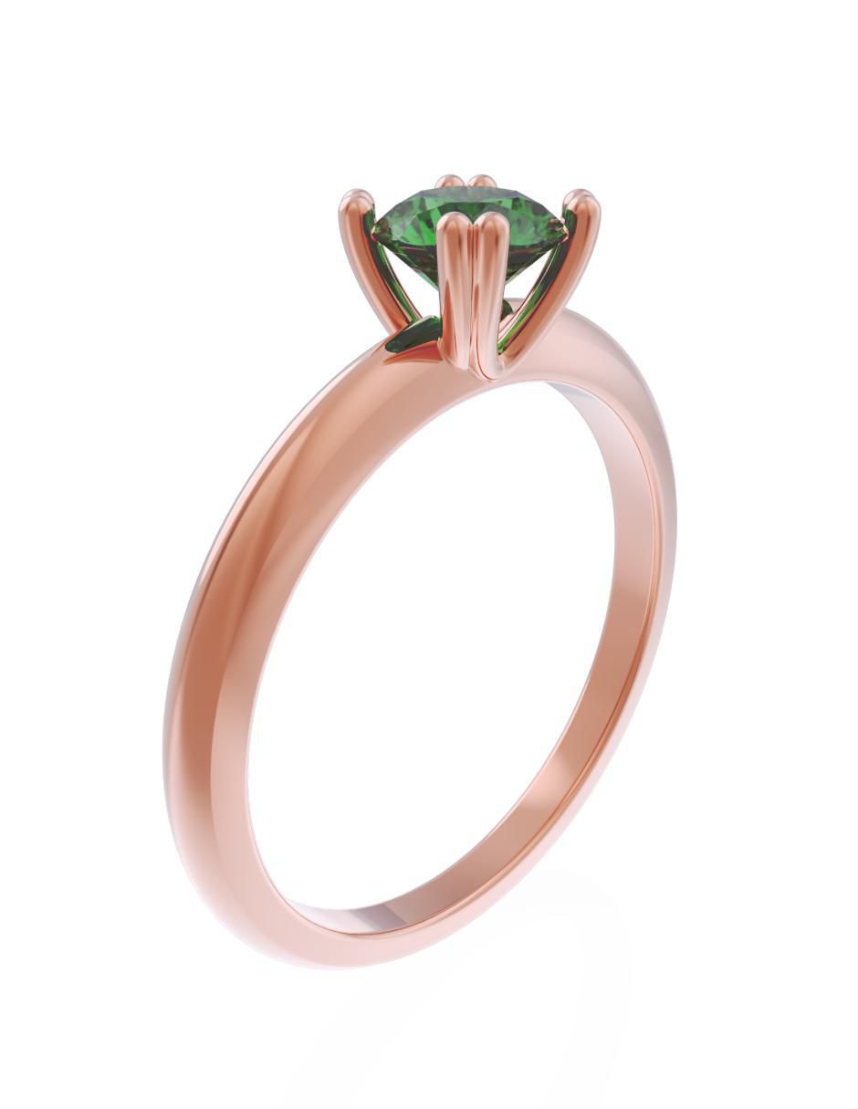 Anillo de compromiso 10 k Eternidad 3