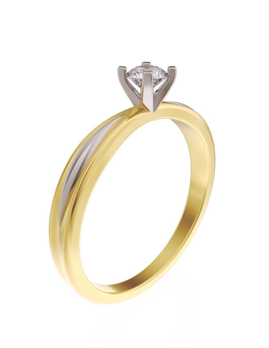Anillo de compromiso 10 k Eternidad 2