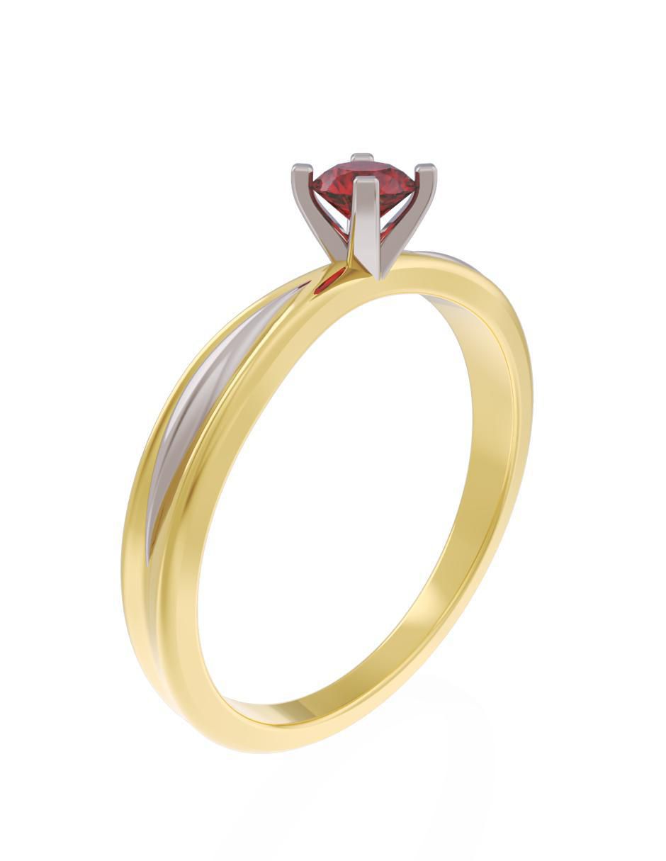 Anillo de compromiso 10 k Eternidad 2