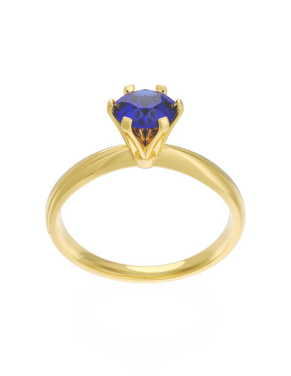 Anillo de compromiso 10 k Eternidad 3