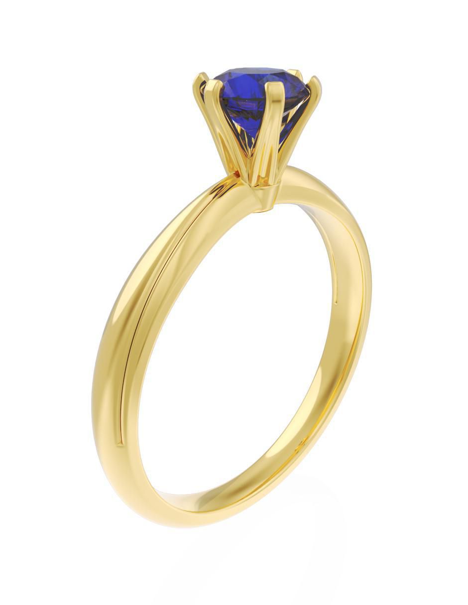 Anillo de compromiso 10 k Eternidad 2