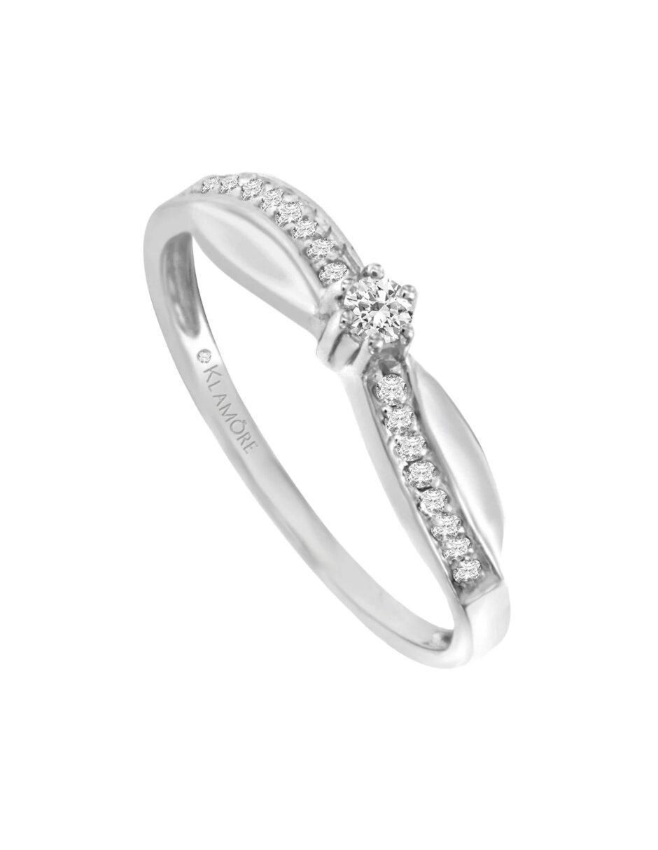 Anillo de compromiso 14 k Keira diamante 3