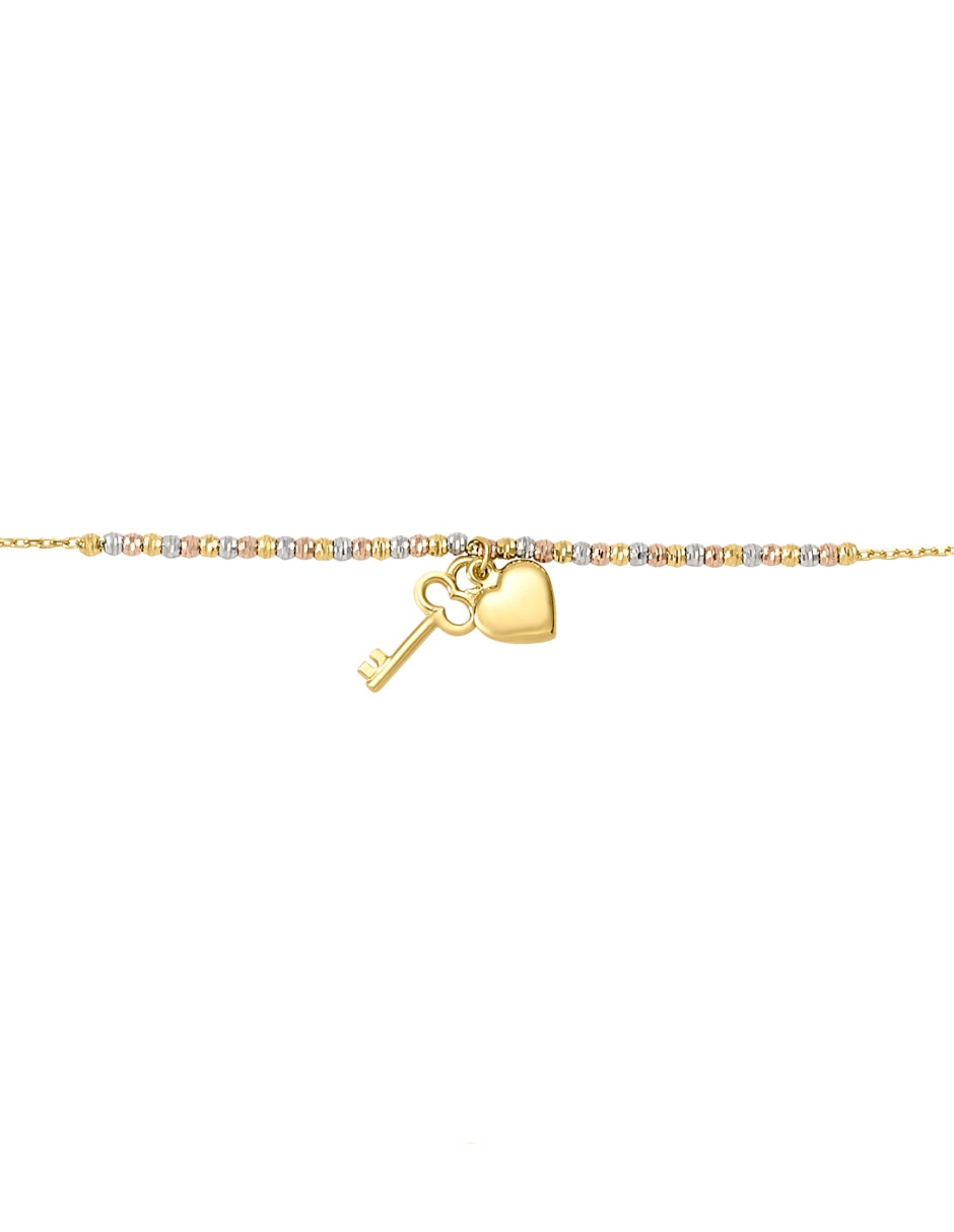 Pulsera de oro florentino 14 K 2