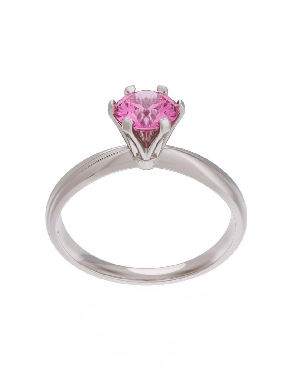 Anillo de compromiso 10 k Eternidad 2