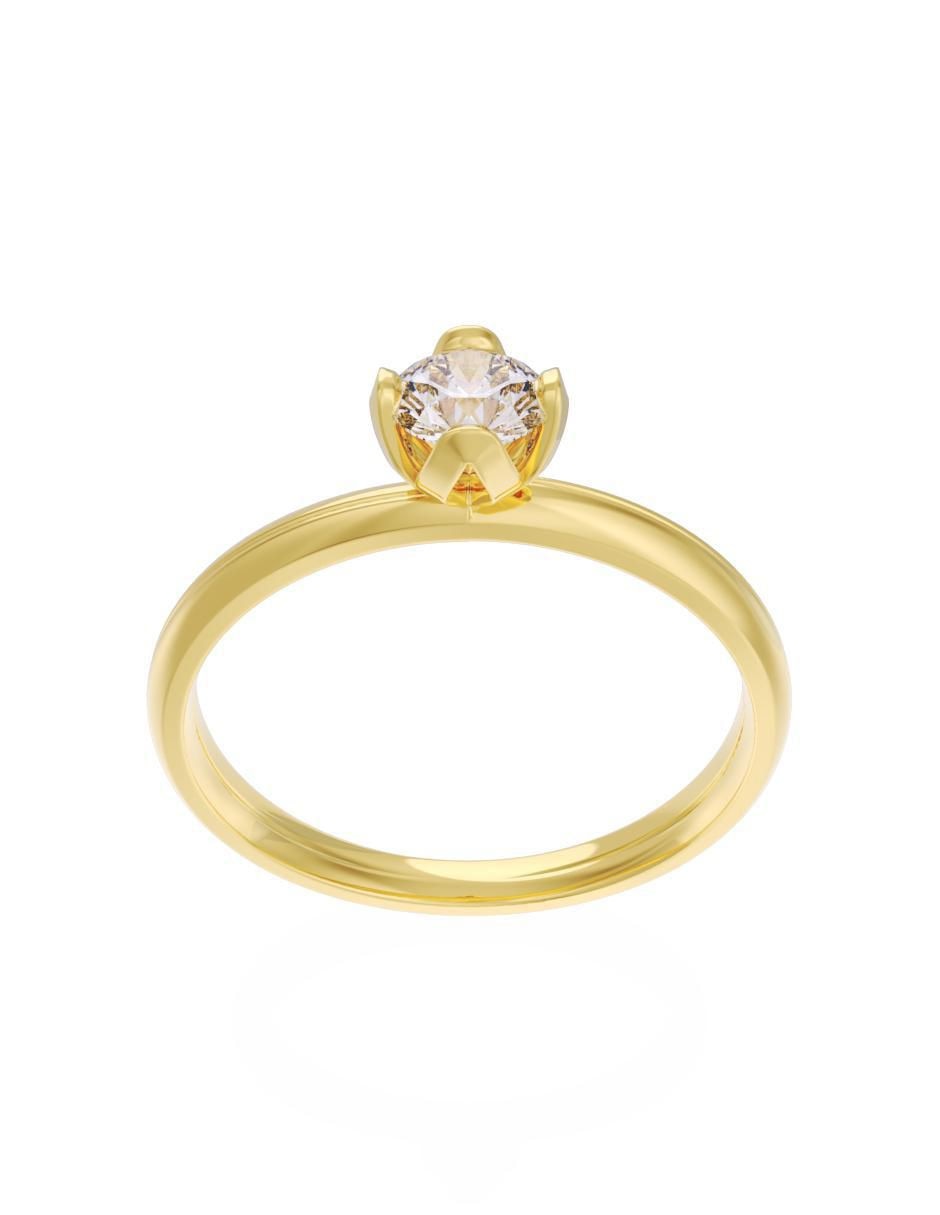 Anillo de compromiso 10 k Eternidad 2
