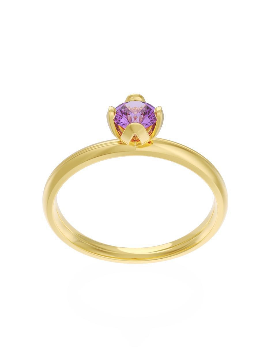 Anillo de compromiso 10 k Eternidad 3