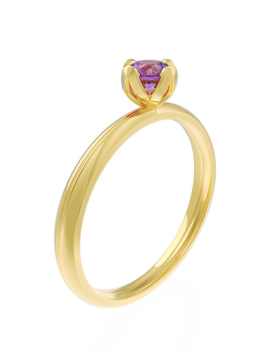 Anillo de compromiso 10 k Eternidad 2