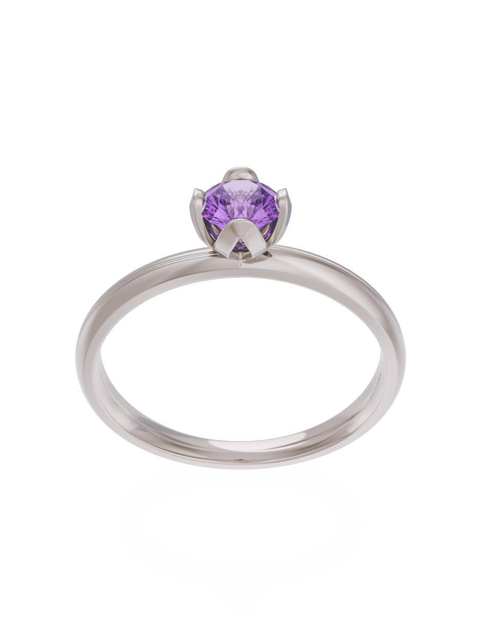 Anillo de compromiso 10 k Eternidad 2