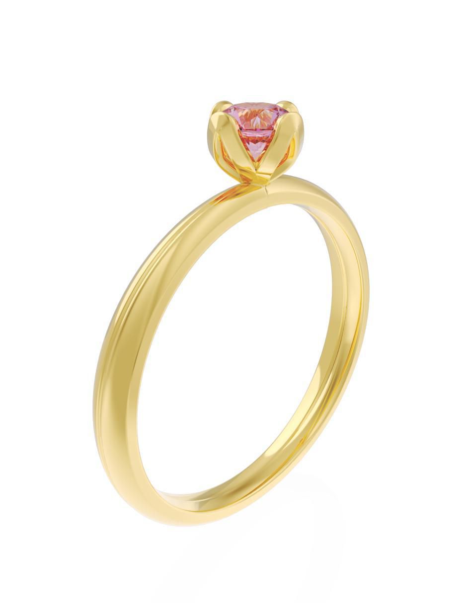 Anillo de compromiso 10 k Eternidad 3