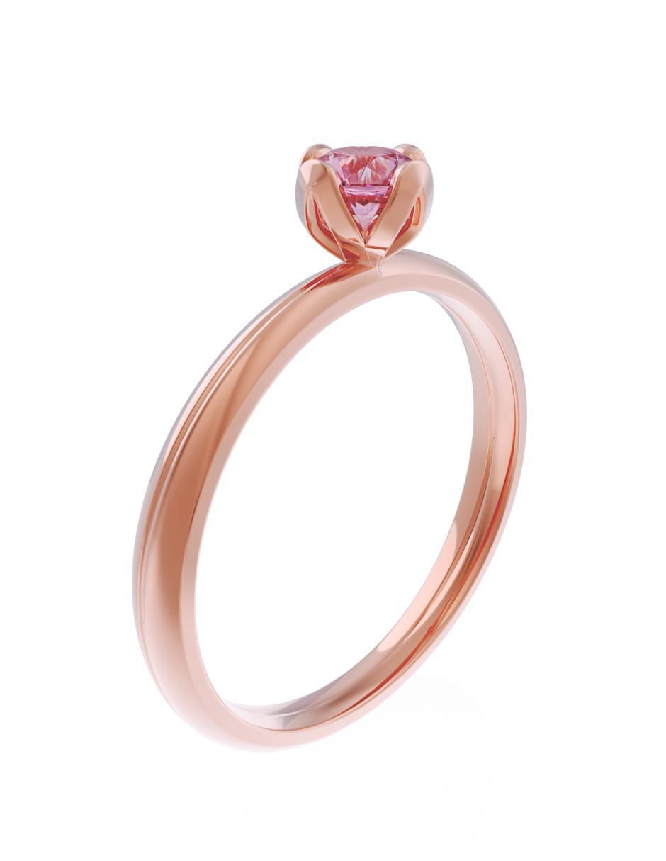 Anillo de compromiso 10 k Eternidad 3