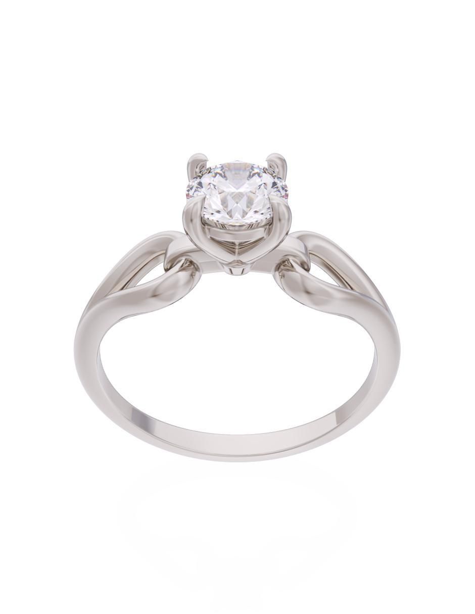 Anillo de compromiso 10 k Eternidad 2