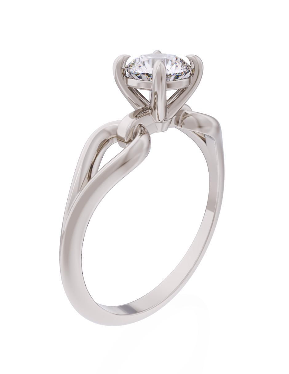 Anillo de compromiso 10 k Eternidad 3