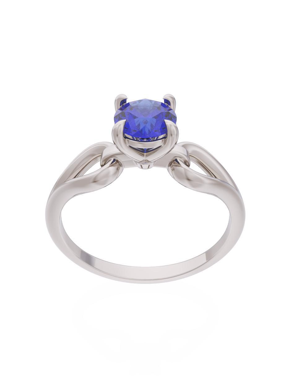 Anillo de compromiso 10 k Eternidad 2