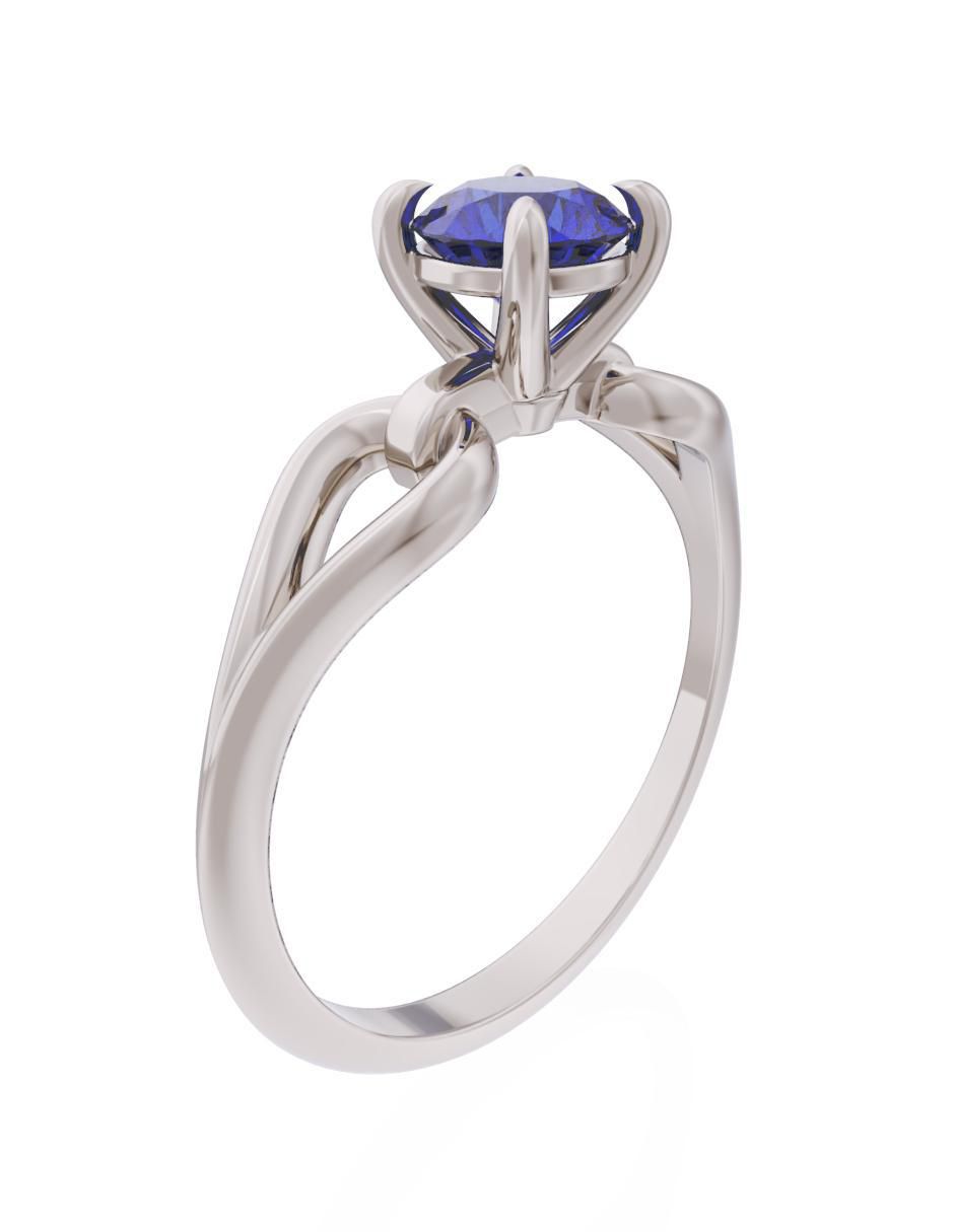 Anillo de compromiso 10 k Eternidad 3