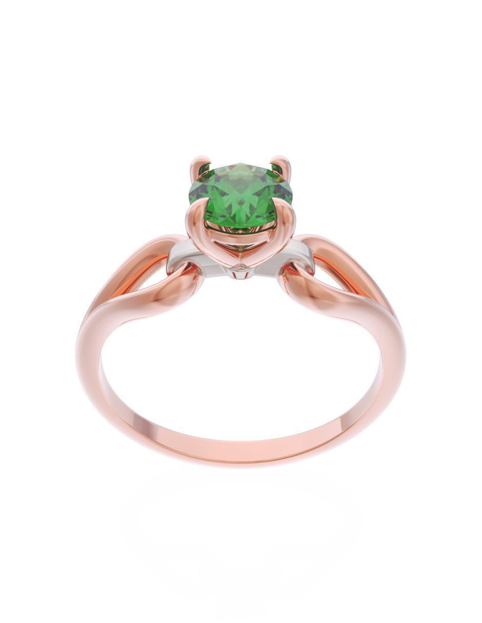 Anillo de compromiso 10 k Eternidad 2