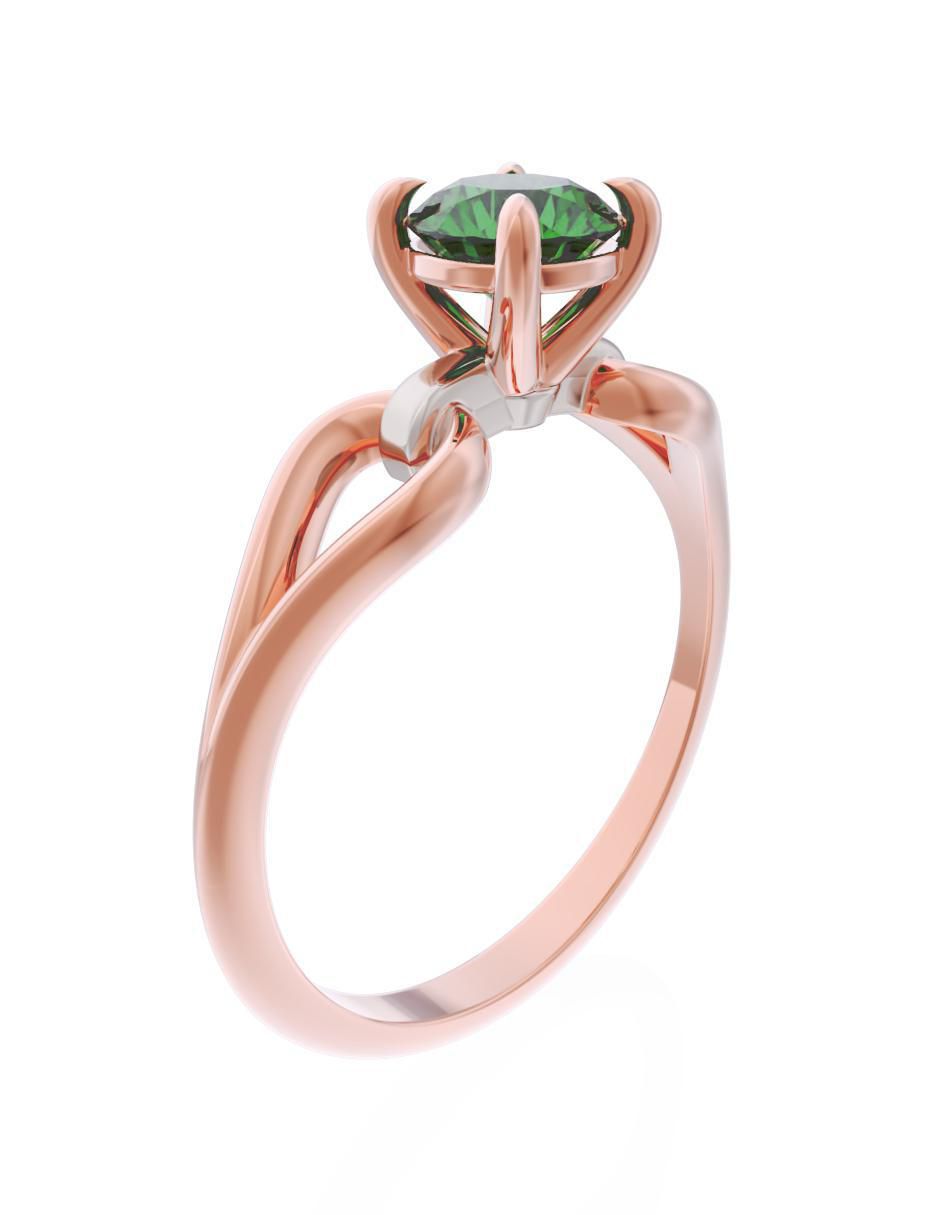 Anillo de compromiso 10 k Eternidad 3