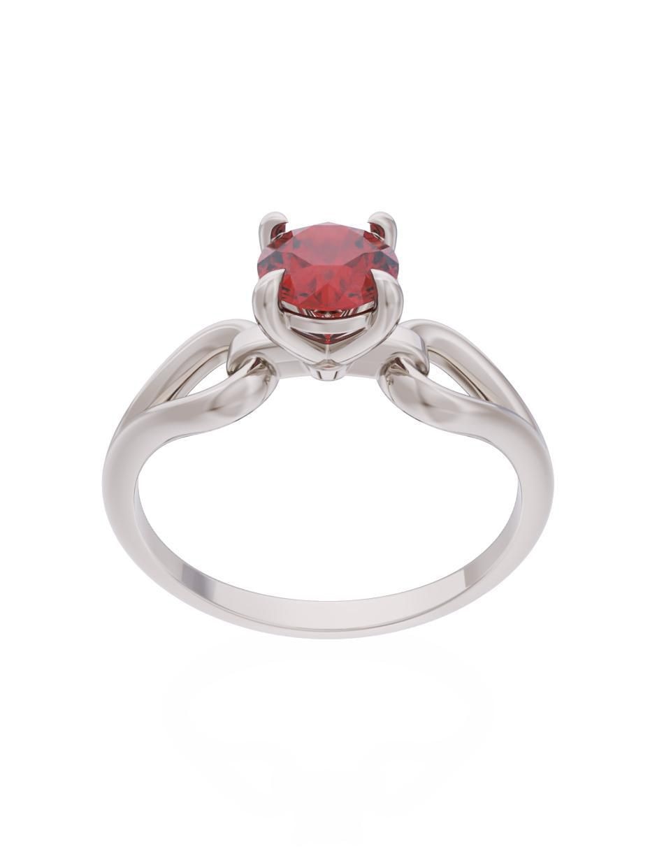 Anillo de compromiso 10 k Eternidad 2
