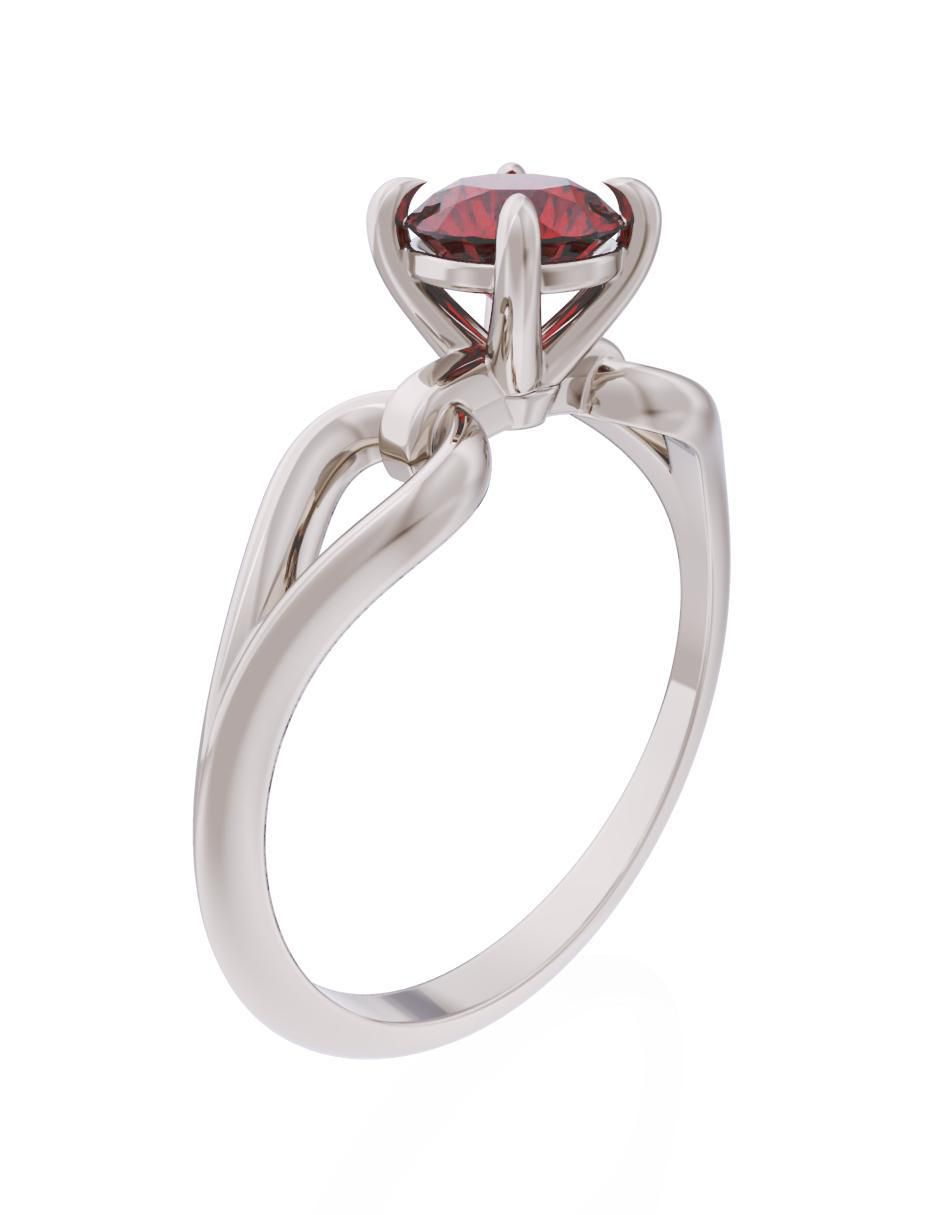 Anillo de compromiso 10 k Eternidad 3