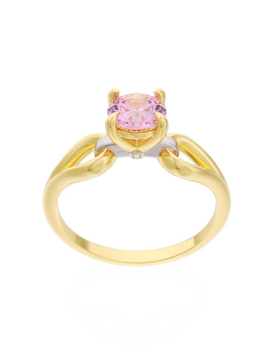 Anillo de compromiso 10 k Eternidad 2