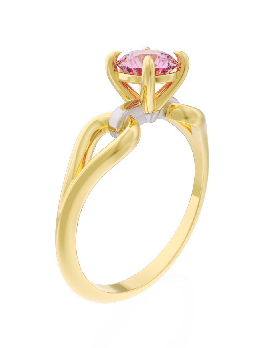 Anillo de compromiso 10 k Eternidad 3