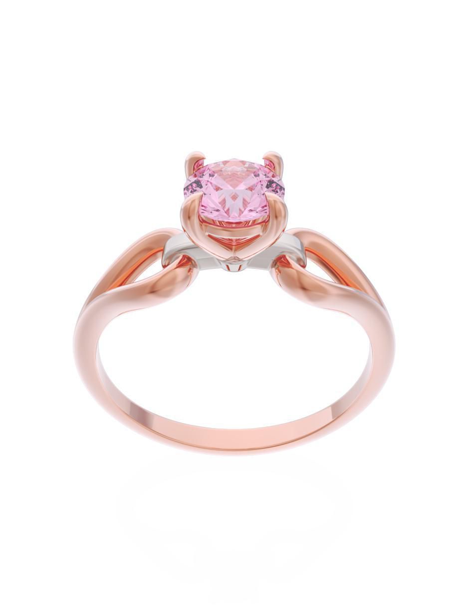 Anillo de compromiso 10 k Eternidad 2