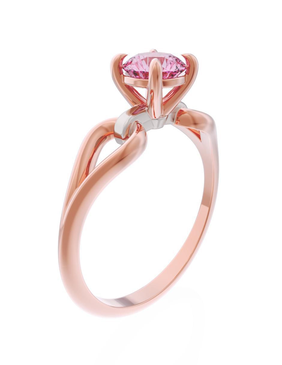 Anillo de compromiso 10 k Eternidad 3