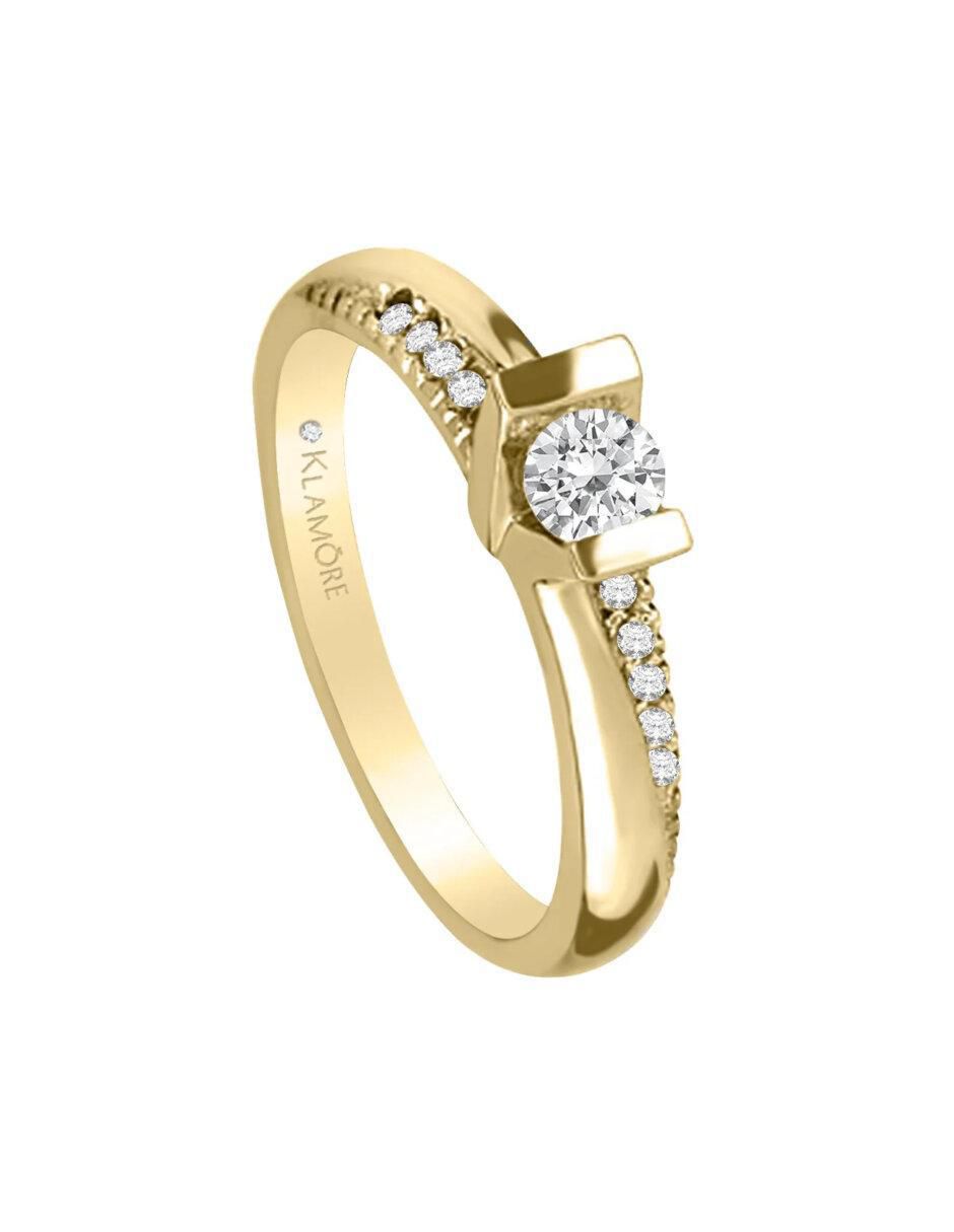 Anillo de compromiso 14 k Acasia diamante 5