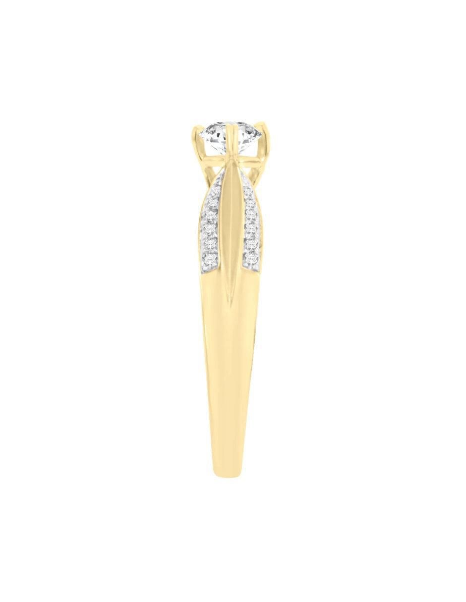 Anillo de compromiso 14 k Mariela diamante 3