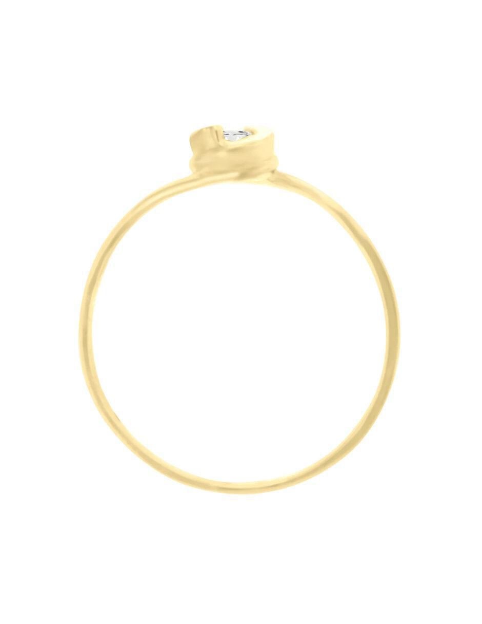 Anillo de compromiso 14 k Mirta diamante 5