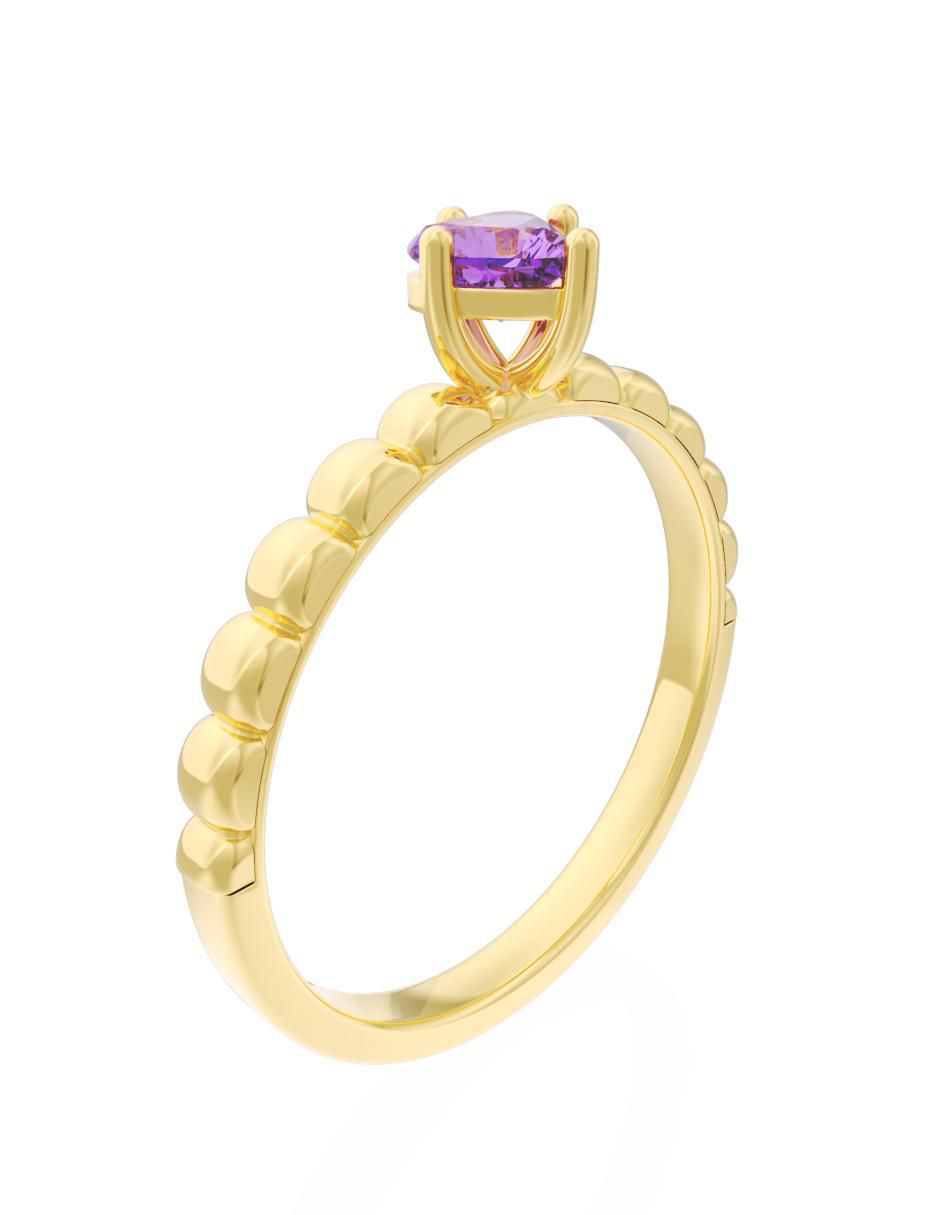 Anillo de compromiso 10 k Eternidad 2