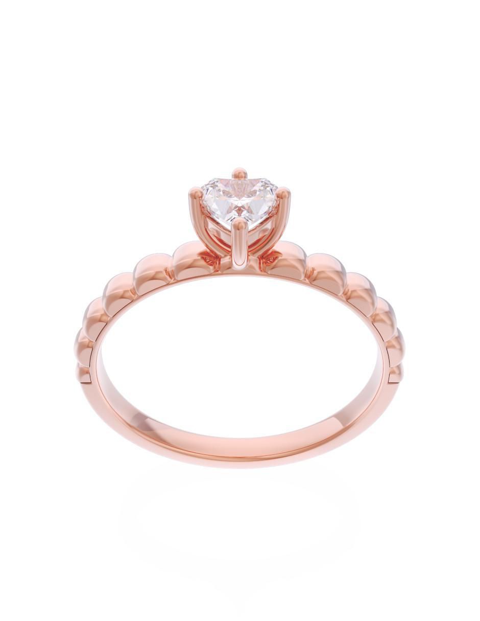 Anillo de compromiso 10 k Eternidad 2