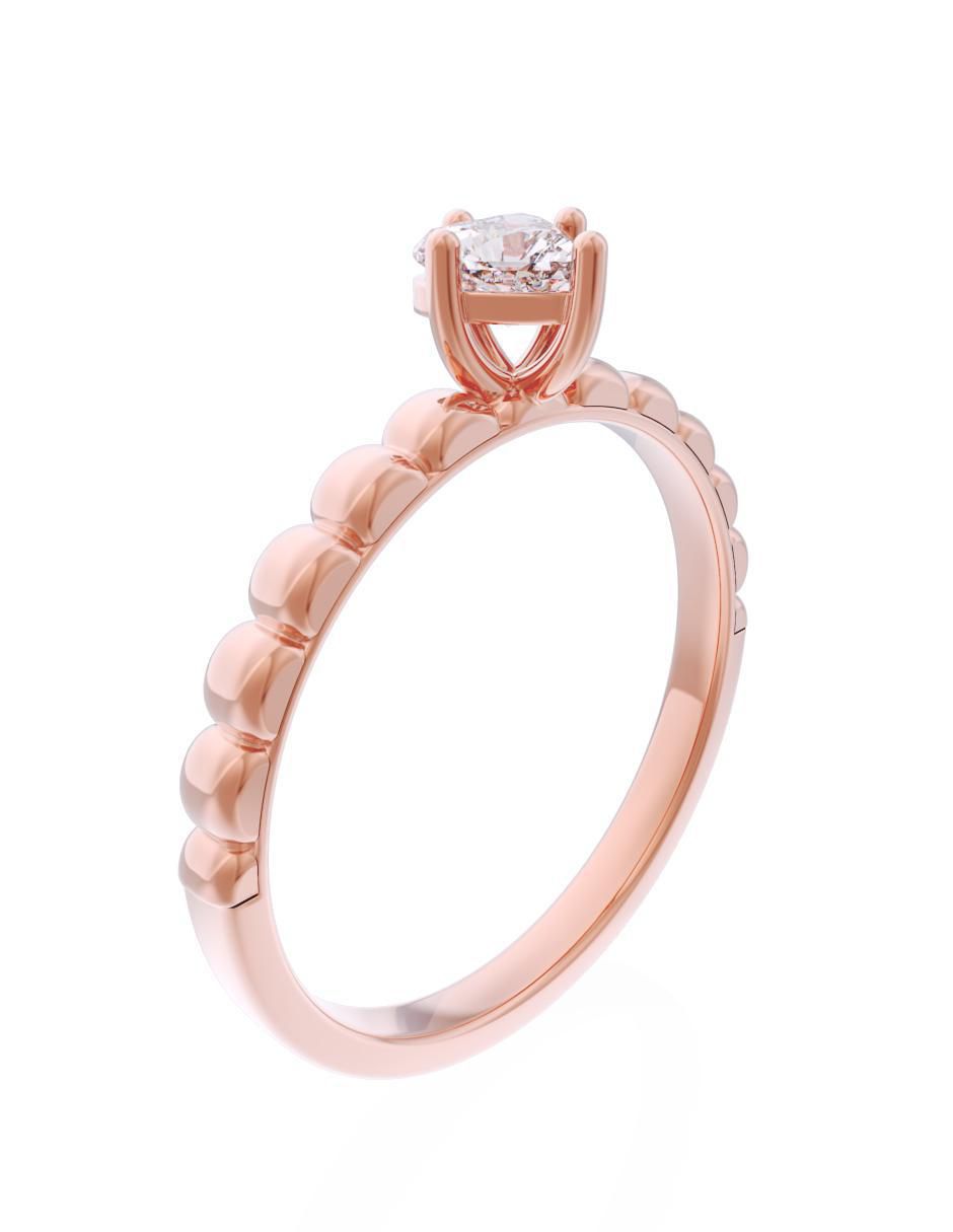 Anillo de compromiso 10 k Eternidad 3