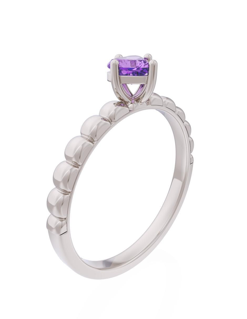 Anillo de compromiso 10 k Eternidad 3
