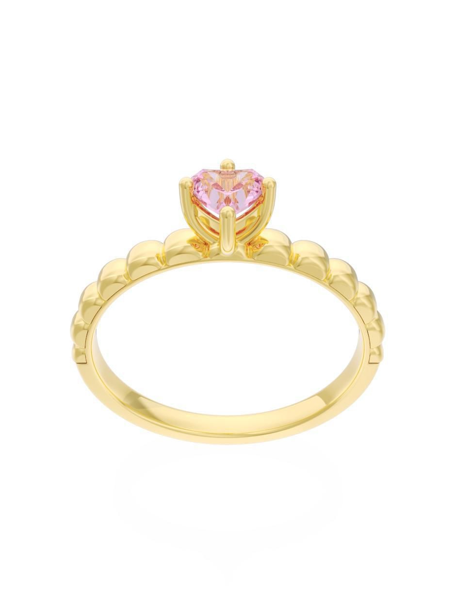 Anillo de compromiso 10 k Eternidad 3