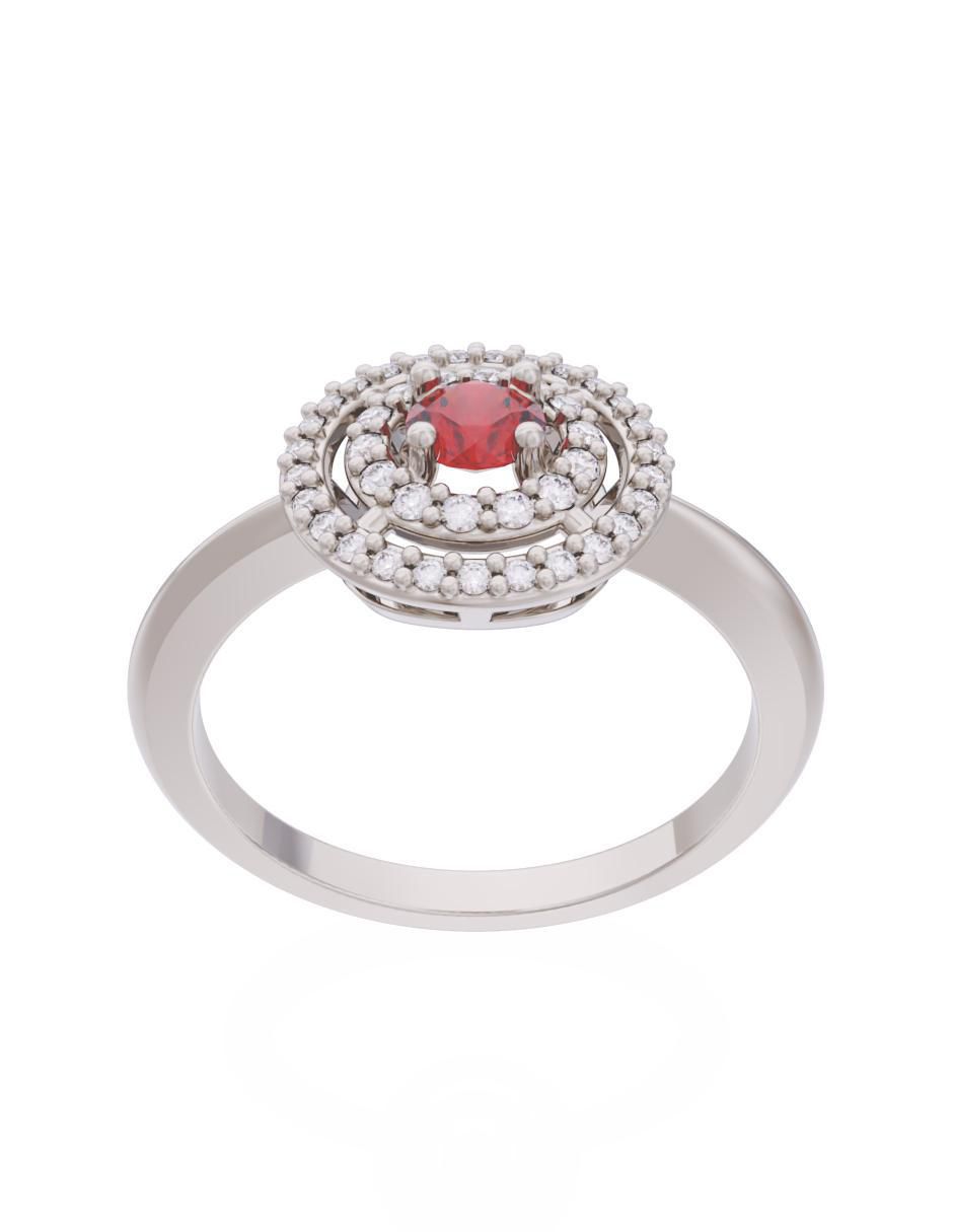 Anillo de compromiso 14 k Eternidad 2