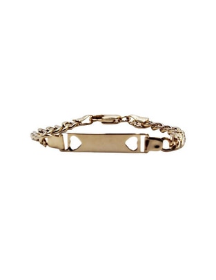 Esclava de oro 18 K Joyería Fina acabado troquelado