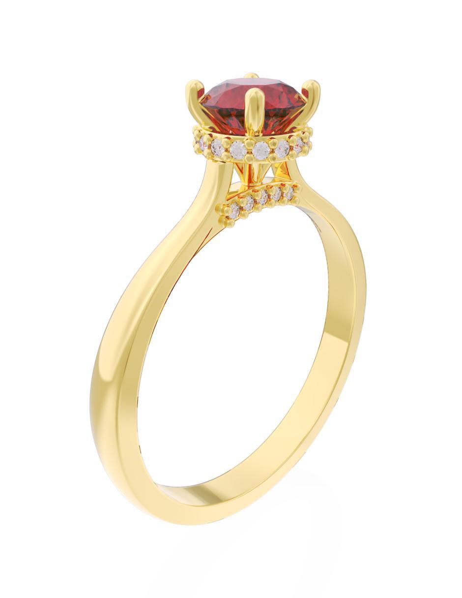 Anillo de compromiso 14 k Eternidad 2025 3