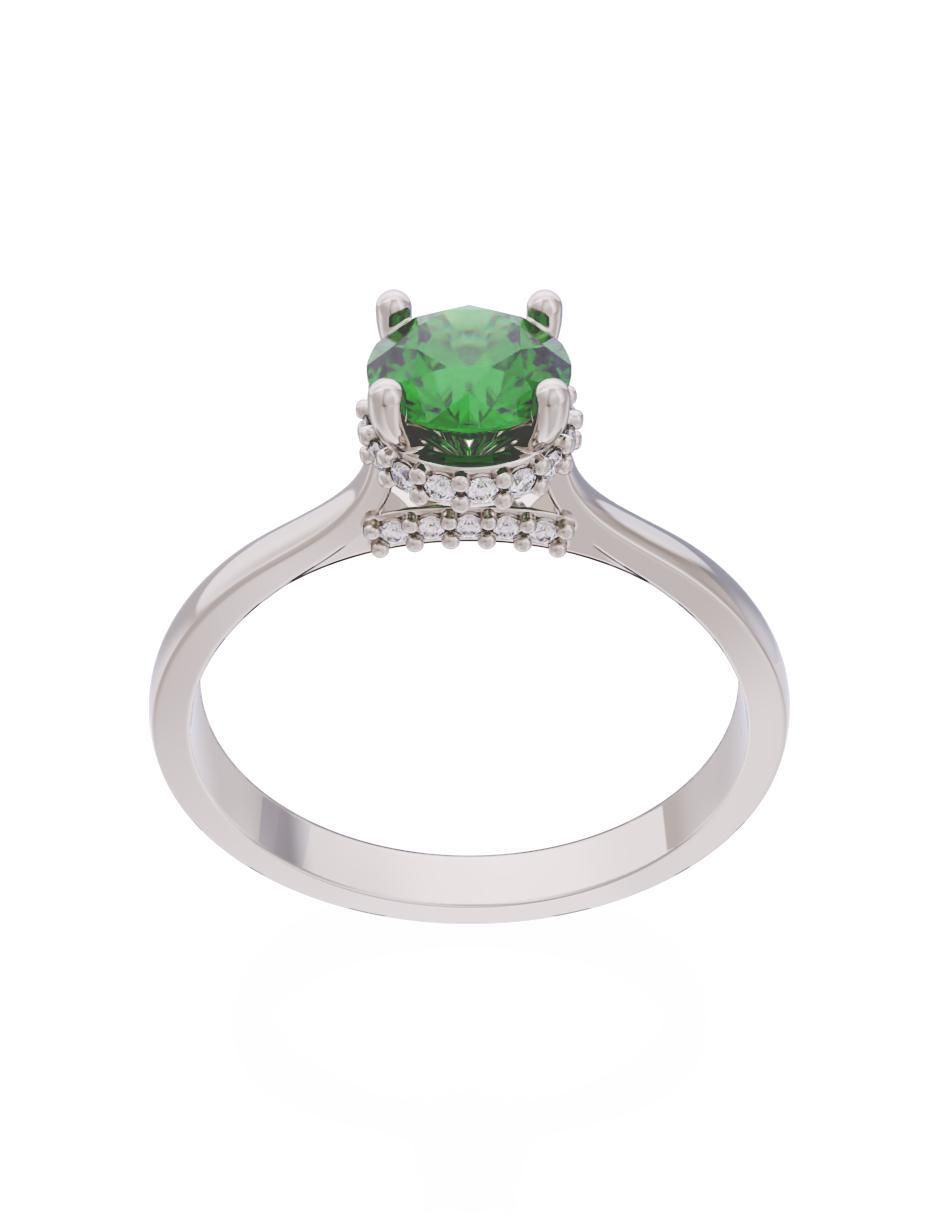 Anillo de compromiso 14 k Eternidad 2