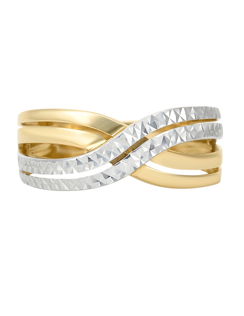 Anillo 14 k de oro amarillo brillante 5