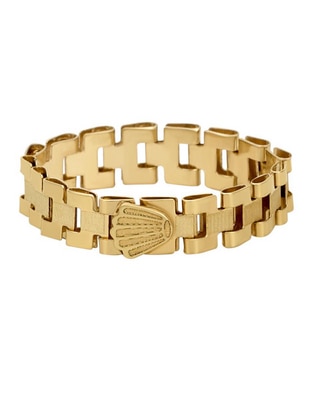 Anillo de cadena 14 k de oro amarillo brillante Anillo de cadena 14 k de oro amarillo brillante