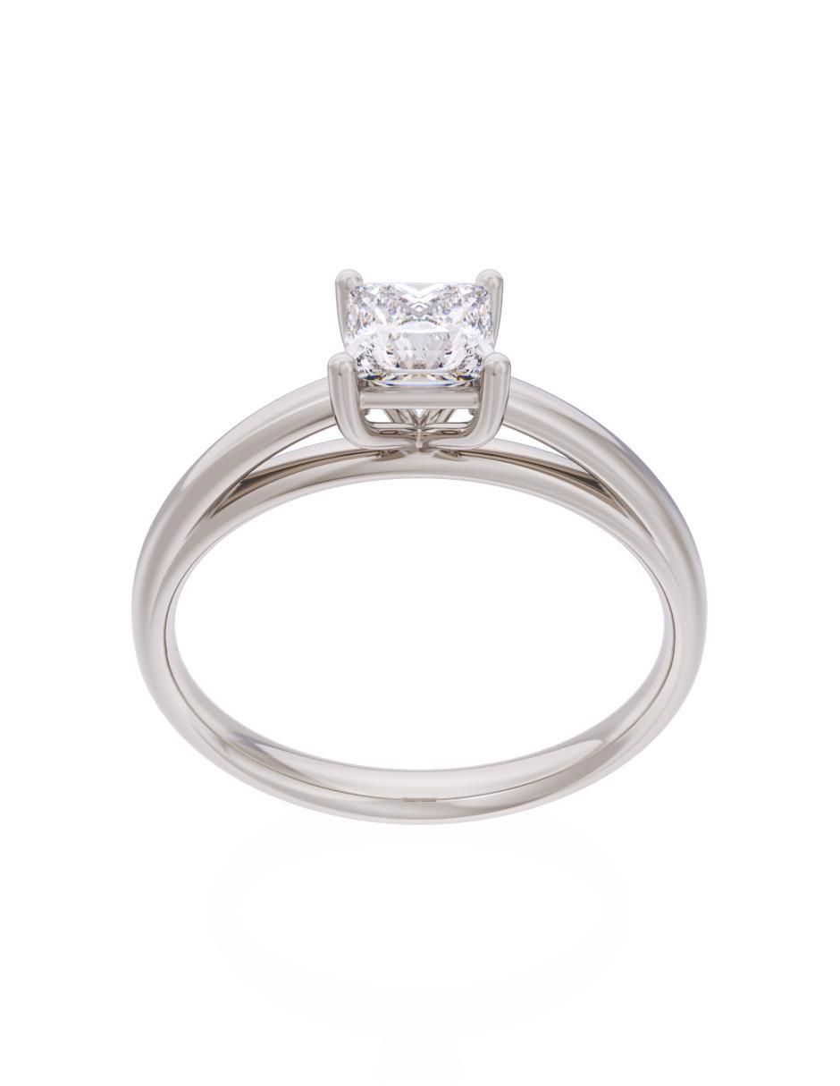 Anillo de compromiso 14 k Eternidad 2