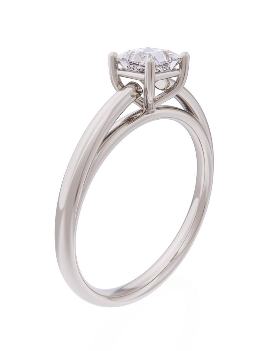 Anillo de compromiso 14 k Eternidad 3