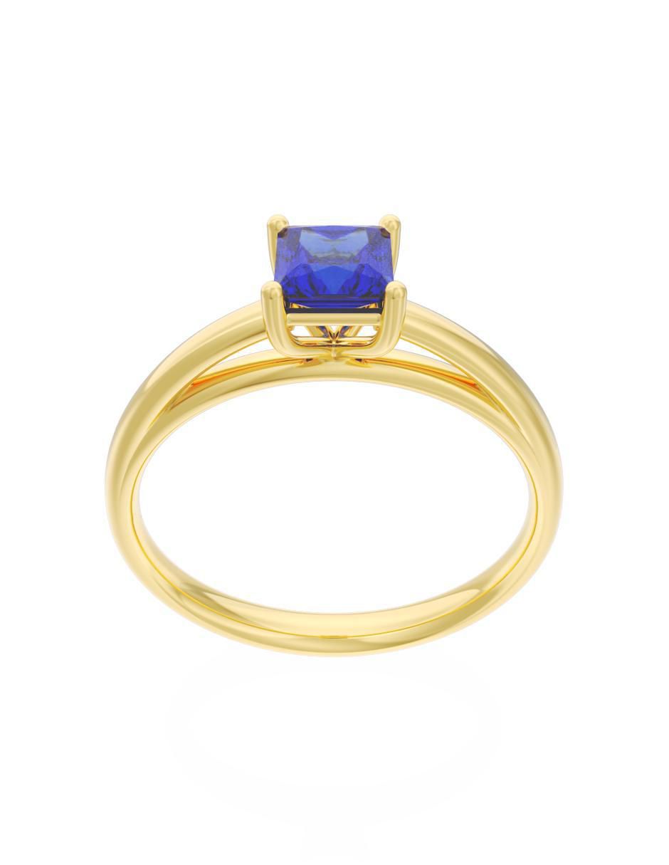 Anillo de compromiso 14 k Eternidad 2